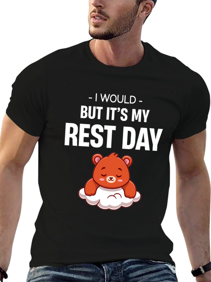 Rest Day T-Shirt - Cute Bear Graphic