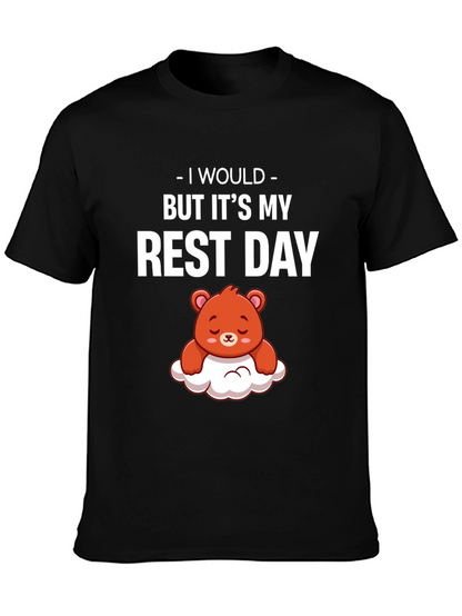 Rest Day T-Shirt - Cute Bear Graphic