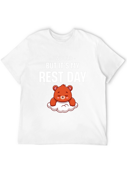 Rest Day T-Shirt - Cute Bear Graphic