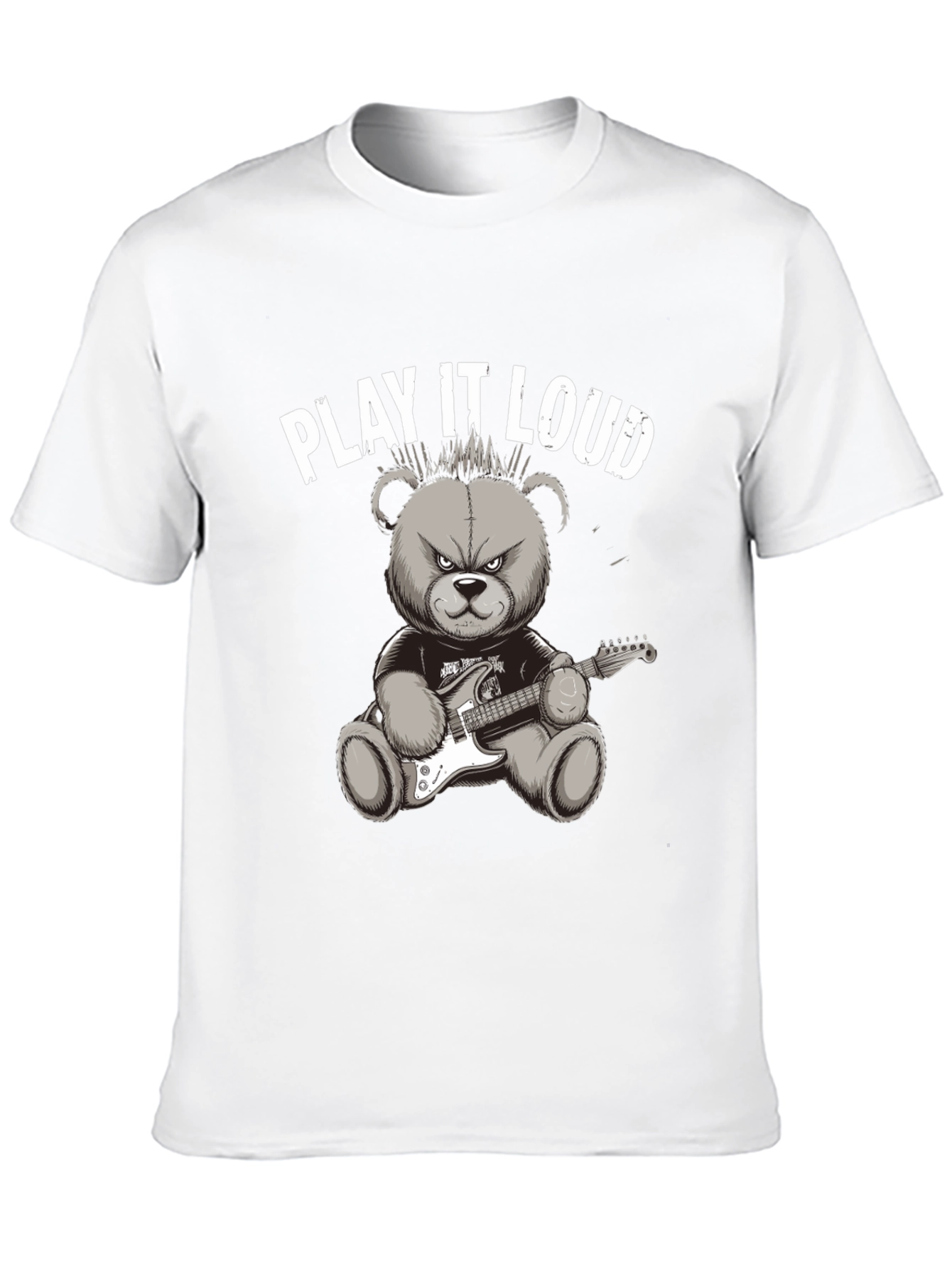 Play It Loud Rocker Bear Graphic Tee