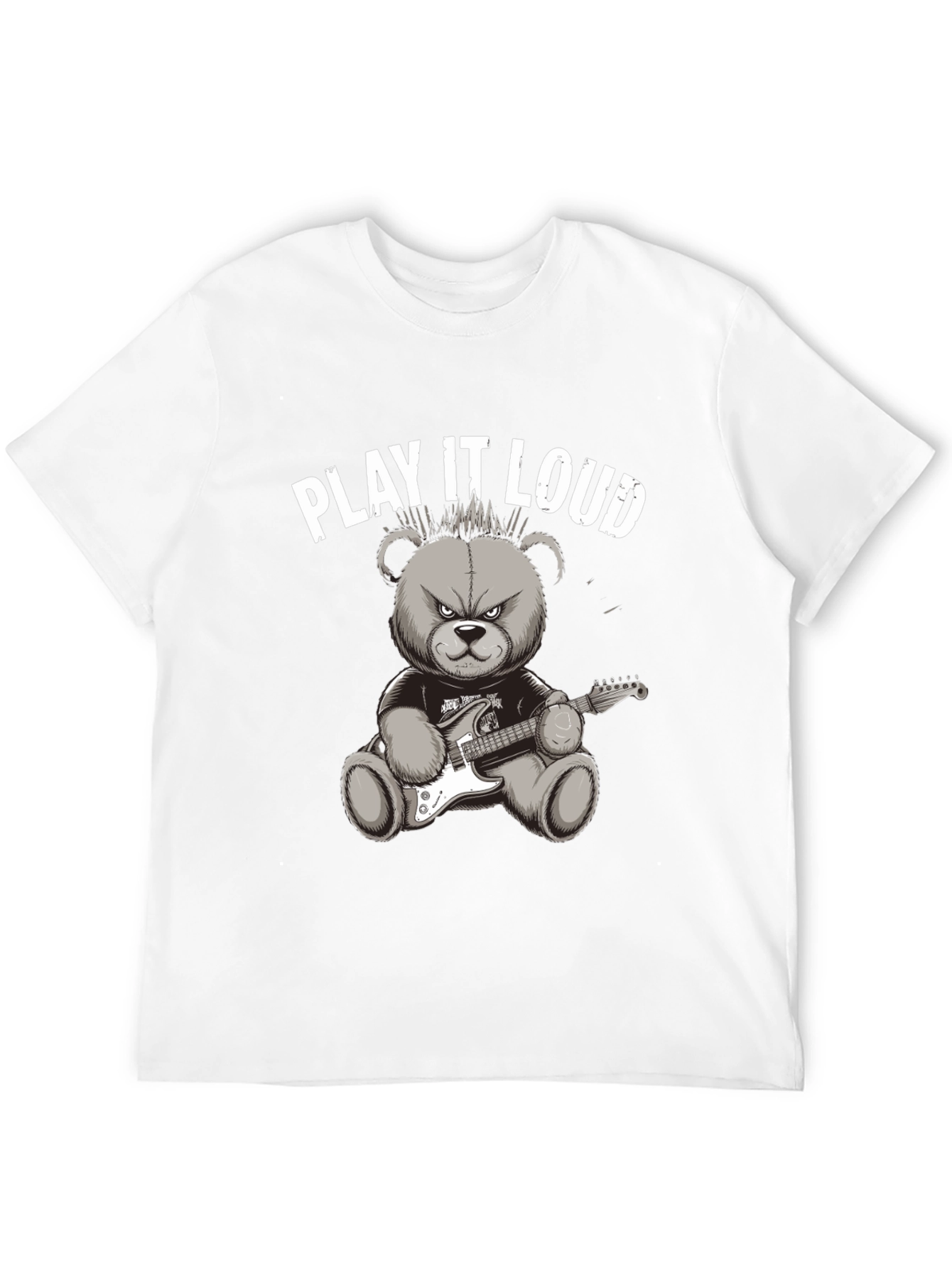 Play It Loud Rocker Bear Graphic Tee