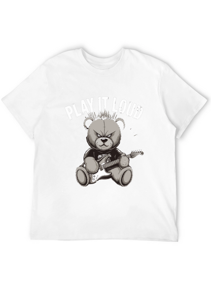 Play It Loud Rocker Bear Graphic Tee