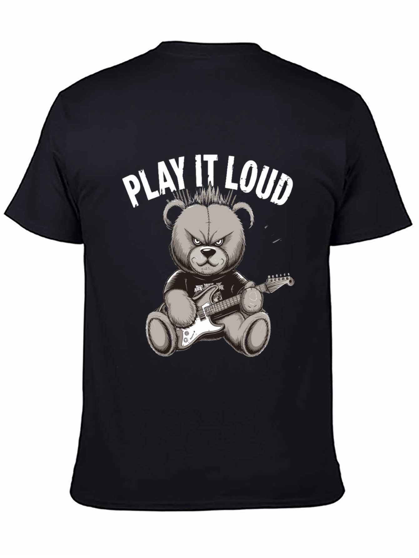 Play It Loud Rocker Bear Graphic Tee