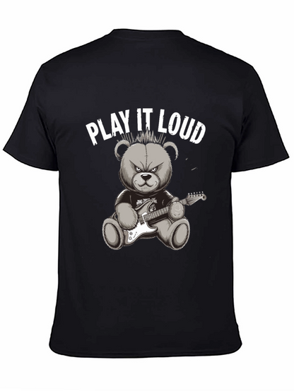 Play It Loud Rocker Bear Graphic Tee