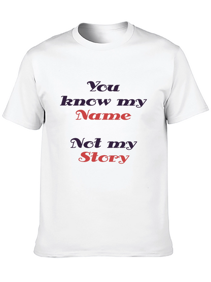 You Know My Name Tee - Stylish Graphic T-Shirt