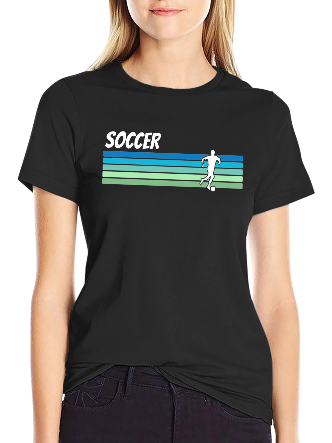 Retro Soccer Player Graphic Tee