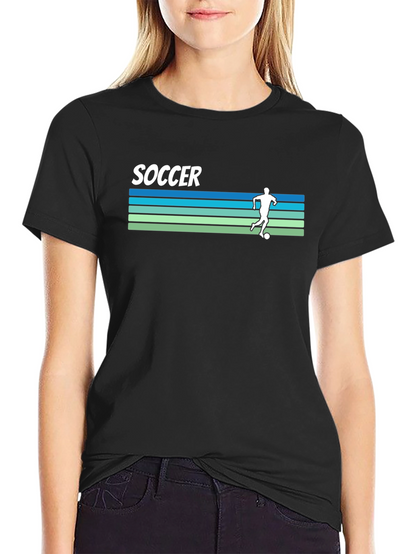 Retro Soccer Player Graphic Tee