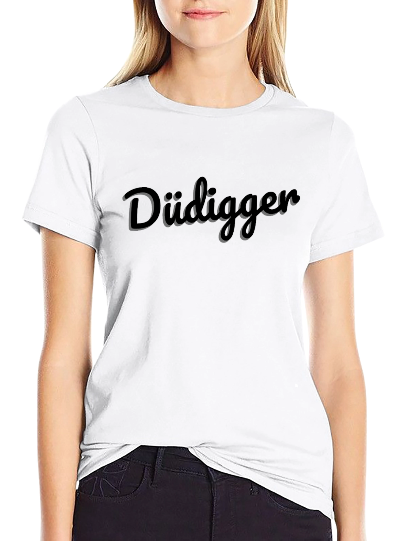 Düdigger Graphic Tee - Stylish Black T-Shirt