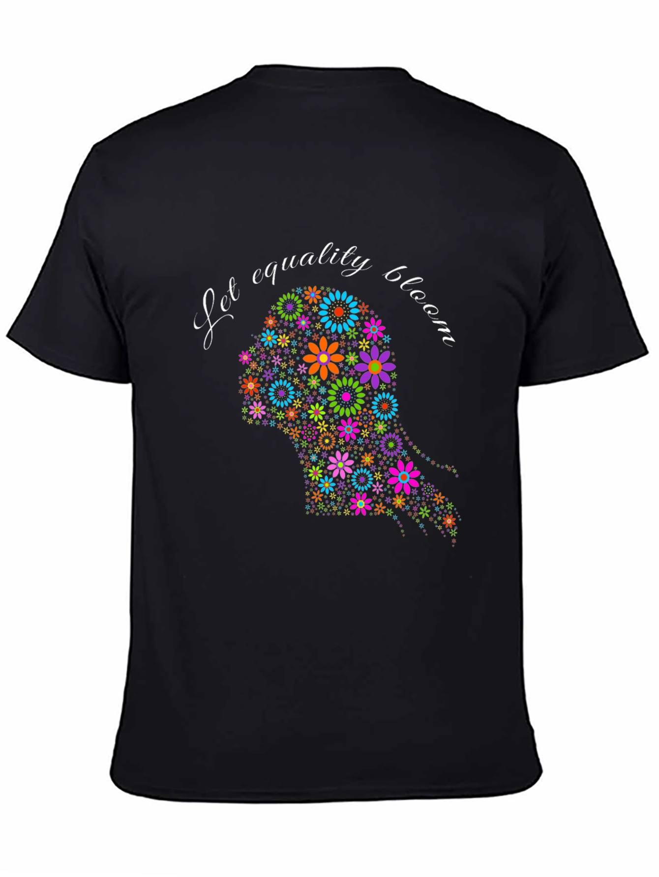 Equality Bloom Graphic Tee - Black Unisex T-Shirt