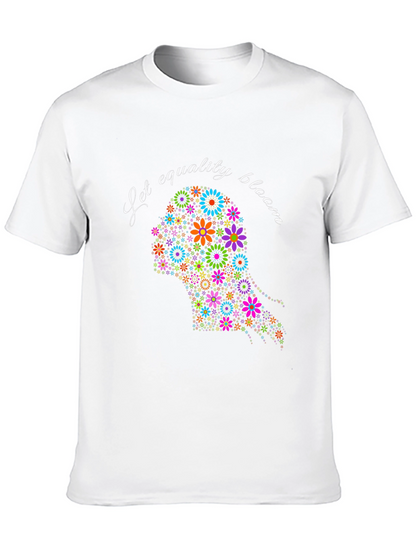 Equality Bloom Graphic Tee - Black Unisex T-Shirt