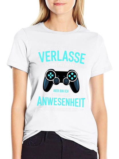Gamer Humor T-Shirt: Verlasse Ich Mein Zimmer