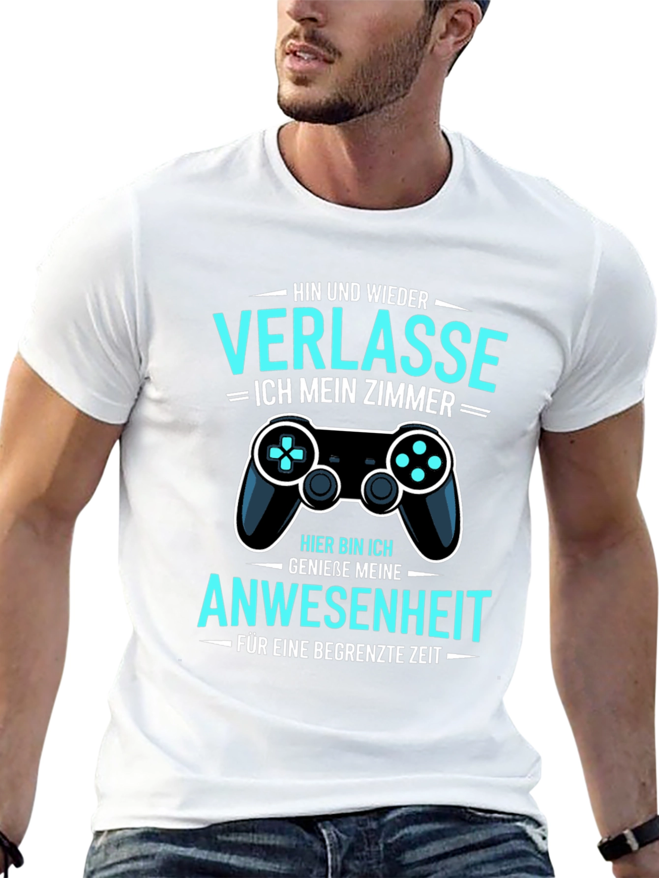 Gamer Humor T-Shirt: Verlasse Ich Mein Zimmer