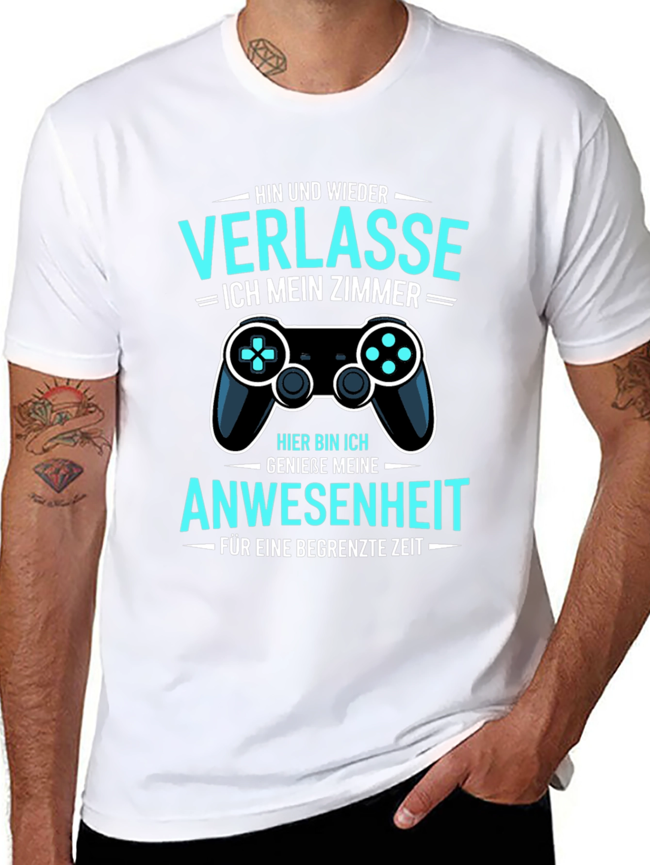 Gamer Humor T-Shirt: Verlasse Ich Mein Zimmer