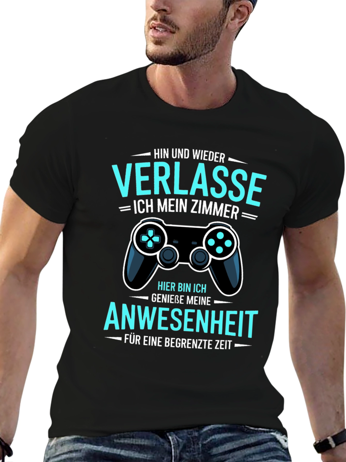 Gamer Humor T-Shirt: Verlasse Ich Mein Zimmer