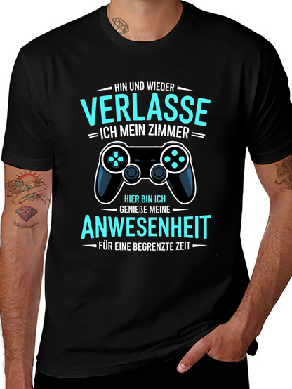 Gamer Humor T-Shirt: Verlasse Ich Mein Zimmer