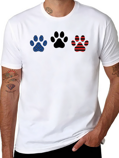 Patriotic Paw Print T-Shirt