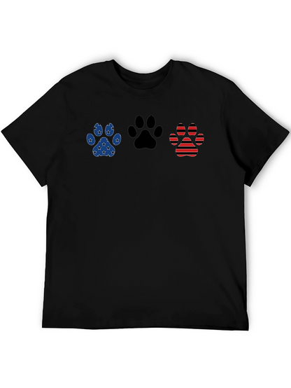 Patriotic Paw Print T-Shirt