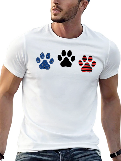 Patriotic Paw Print T-Shirt
