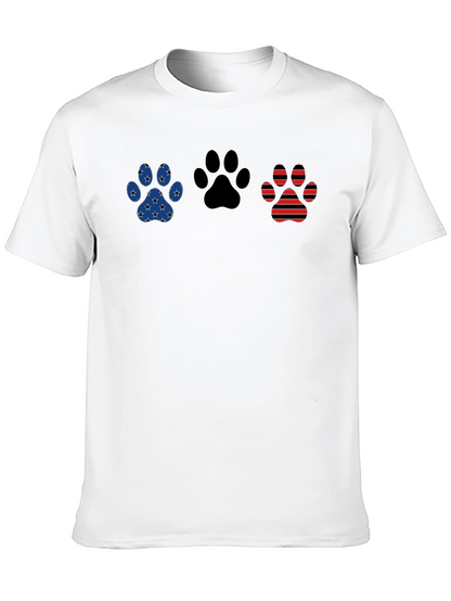 Patriotic Paw Print T-Shirt