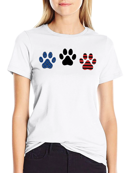 Patriotic Paw Print T-Shirt