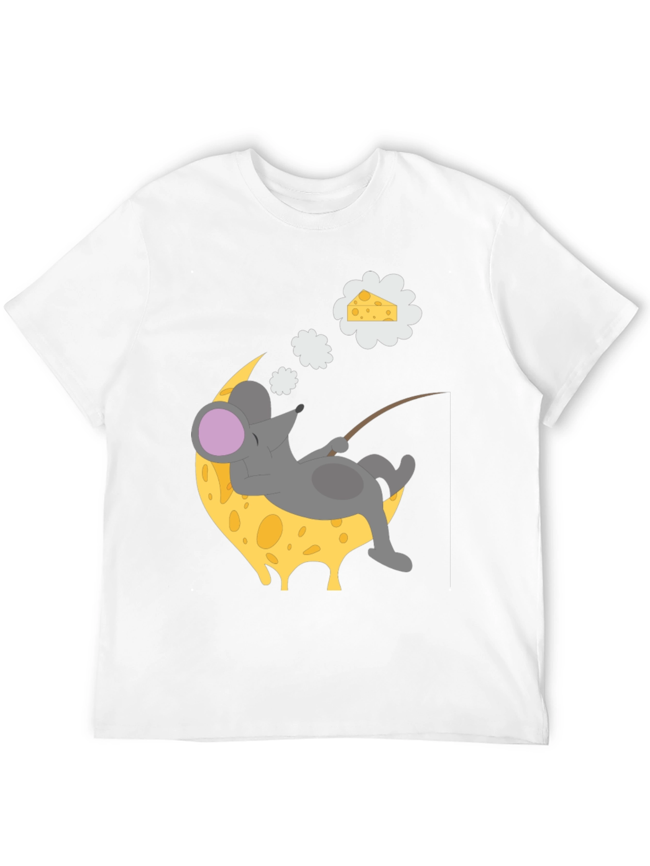 Dreaming Mouse on Cheese Moon T-Shirt