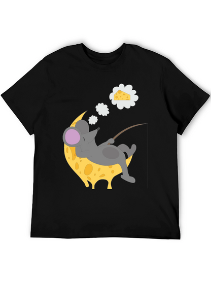Dreaming Mouse on Cheese Moon T-Shirt