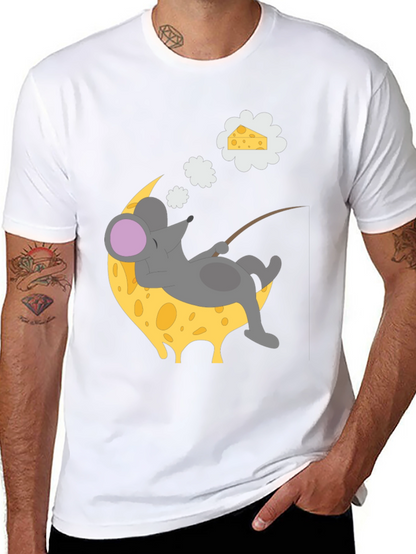 Dreaming Mouse on Cheese Moon T-Shirt