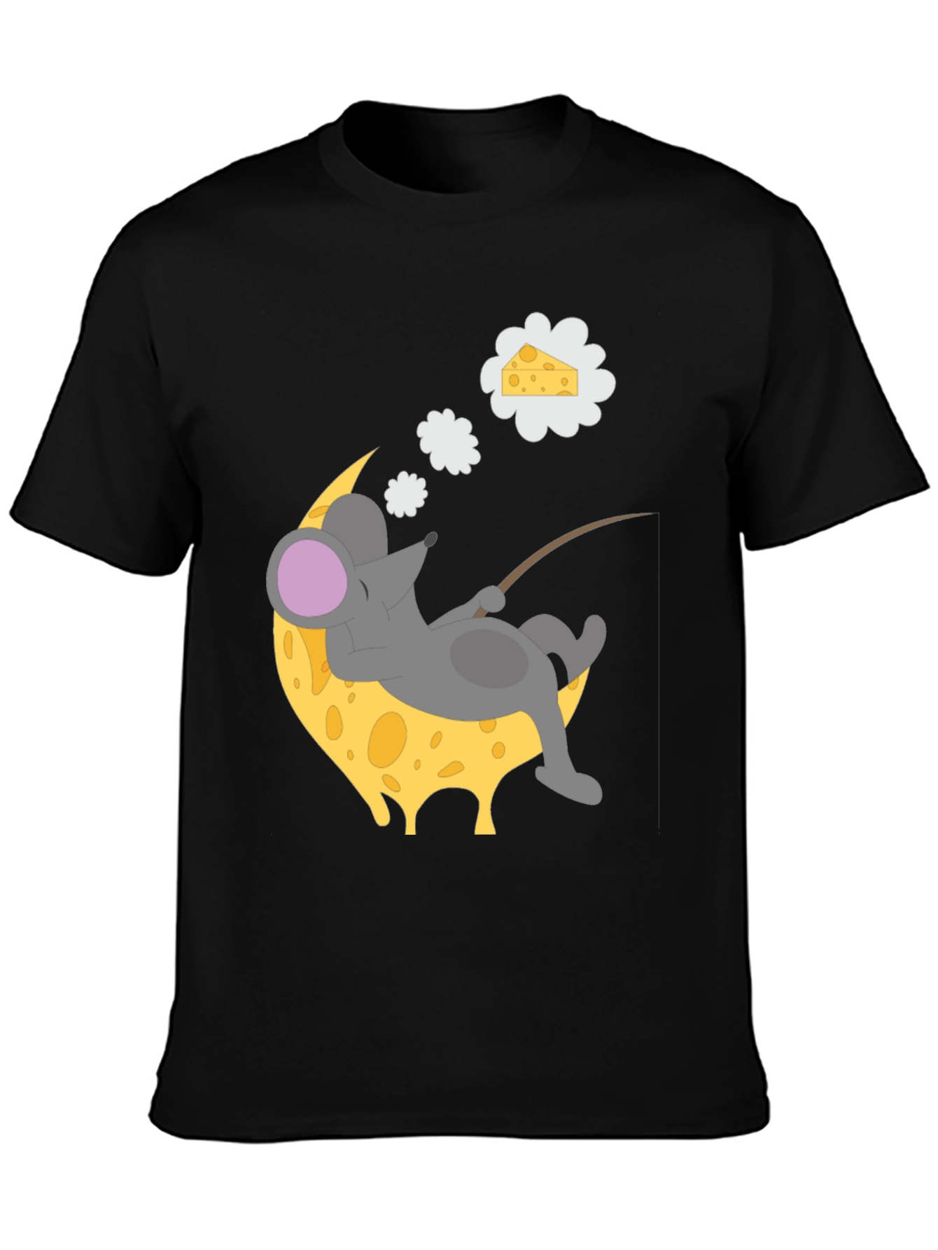 Dreaming Mouse on Cheese Moon T-Shirt
