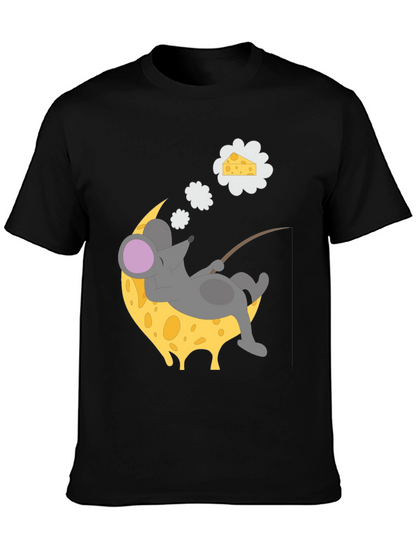 Dreaming Mouse on Cheese Moon T-Shirt