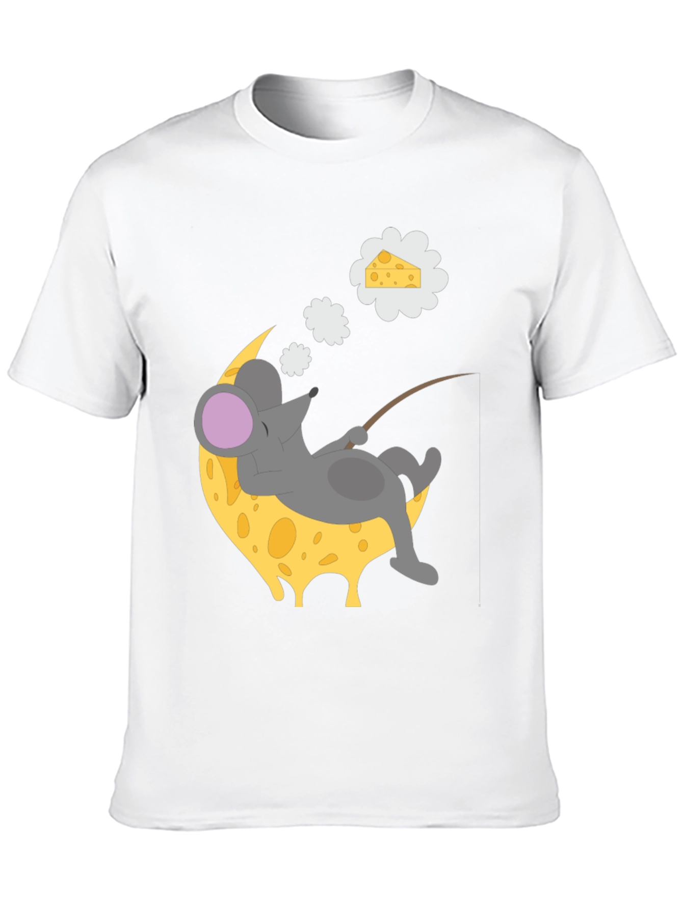 Dreaming Mouse on Cheese Moon T-Shirt