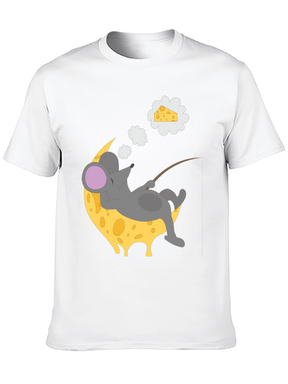 Dreaming Mouse on Cheese Moon T-Shirt