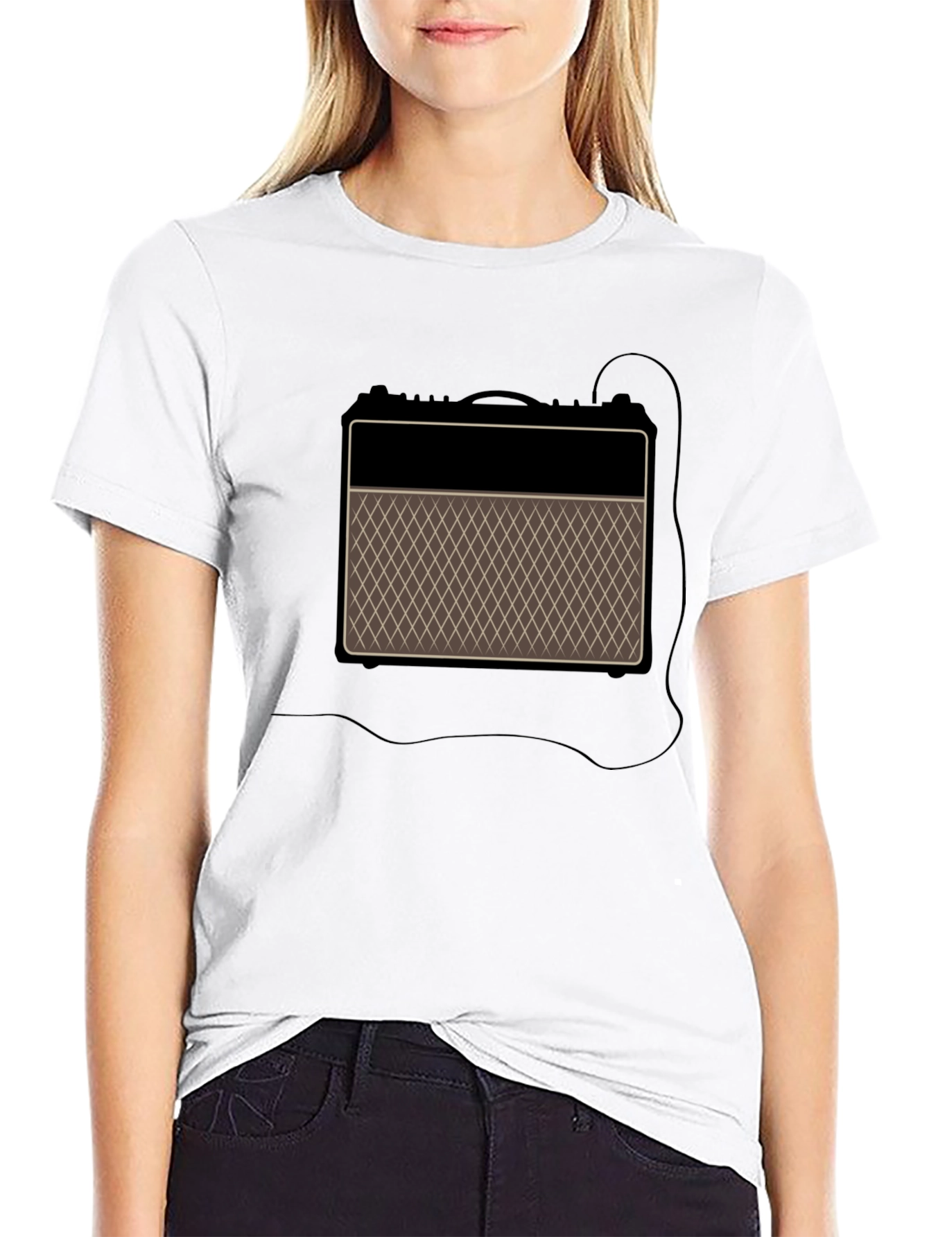 Retro Amp Graphic T-Shirt - Classic Sound Style