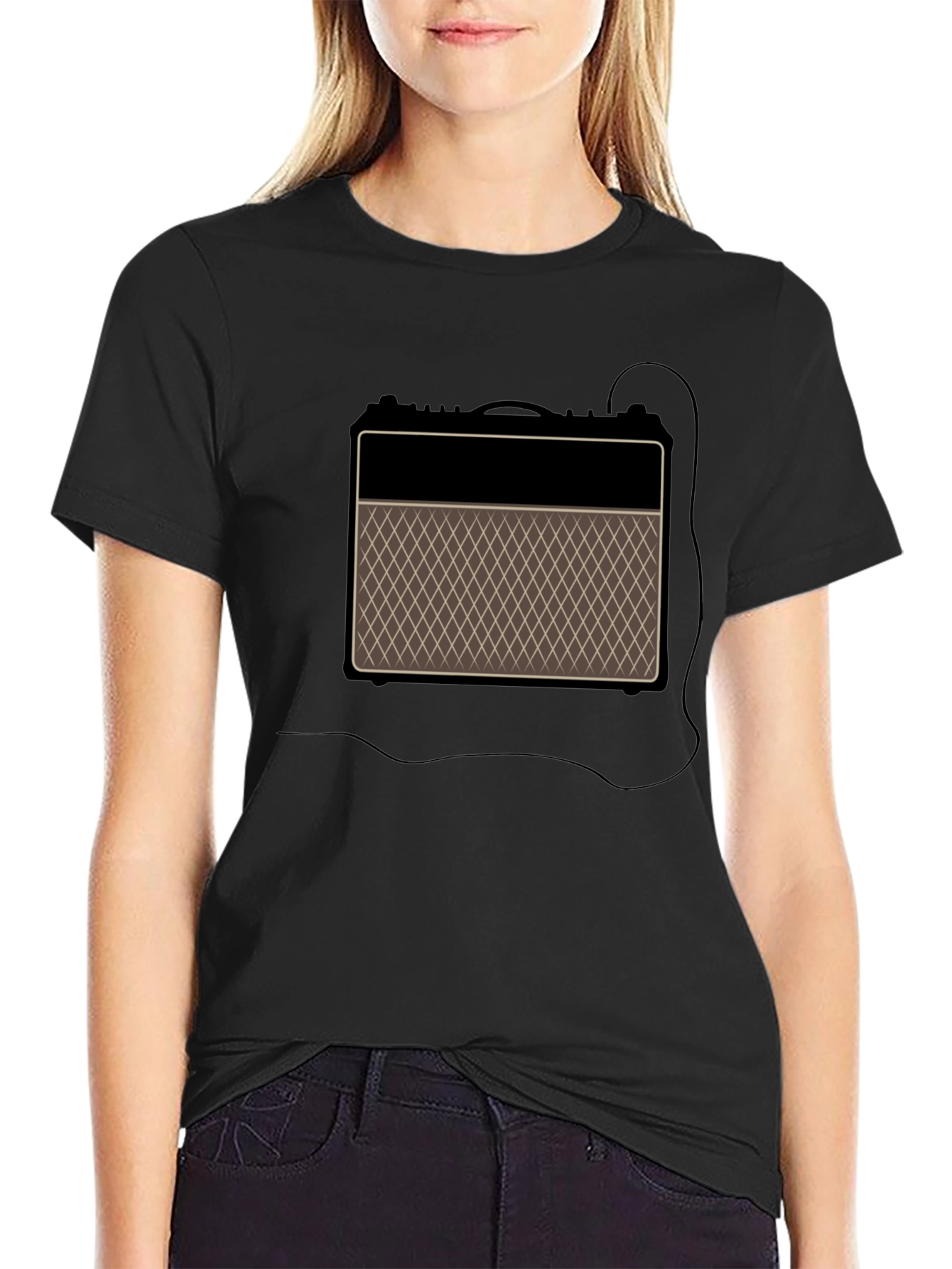 Retro Amp Graphic T-Shirt - Classic Sound Style