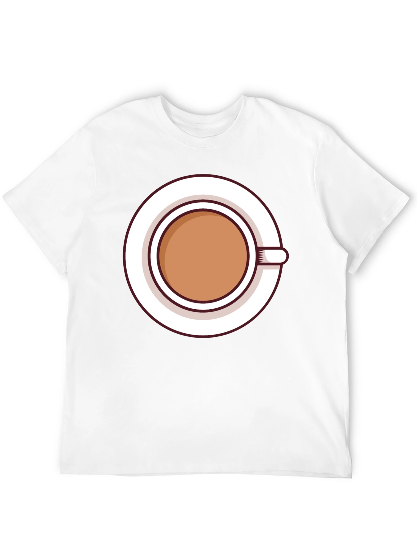Coffee Cup Graphic Tee - Casual Black T-Shirt