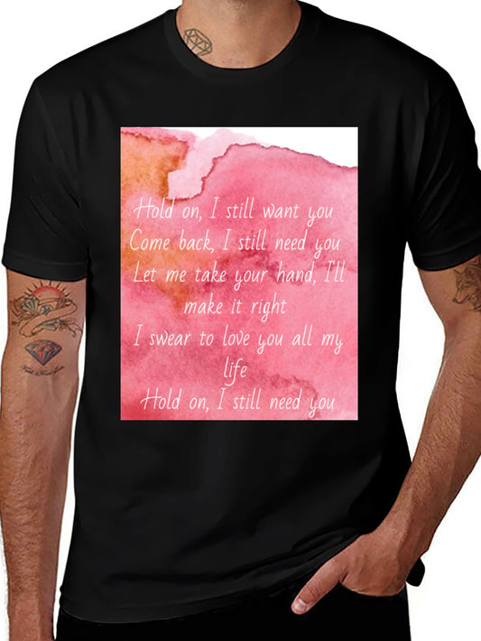 Watercolor Lyric T-Shirt - Love Song Tee
