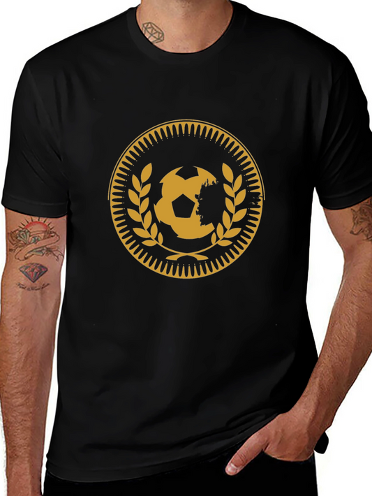 Soccer Ball Medallion Black T-Shirt
