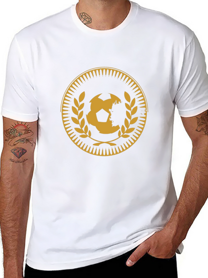 Soccer Ball Medallion Black T-Shirt
