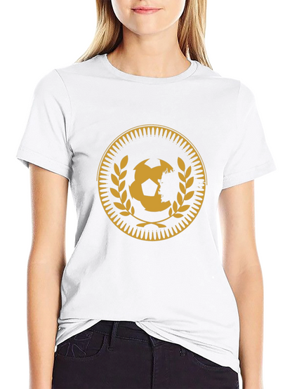 Soccer Ball Medallion Black T-Shirt