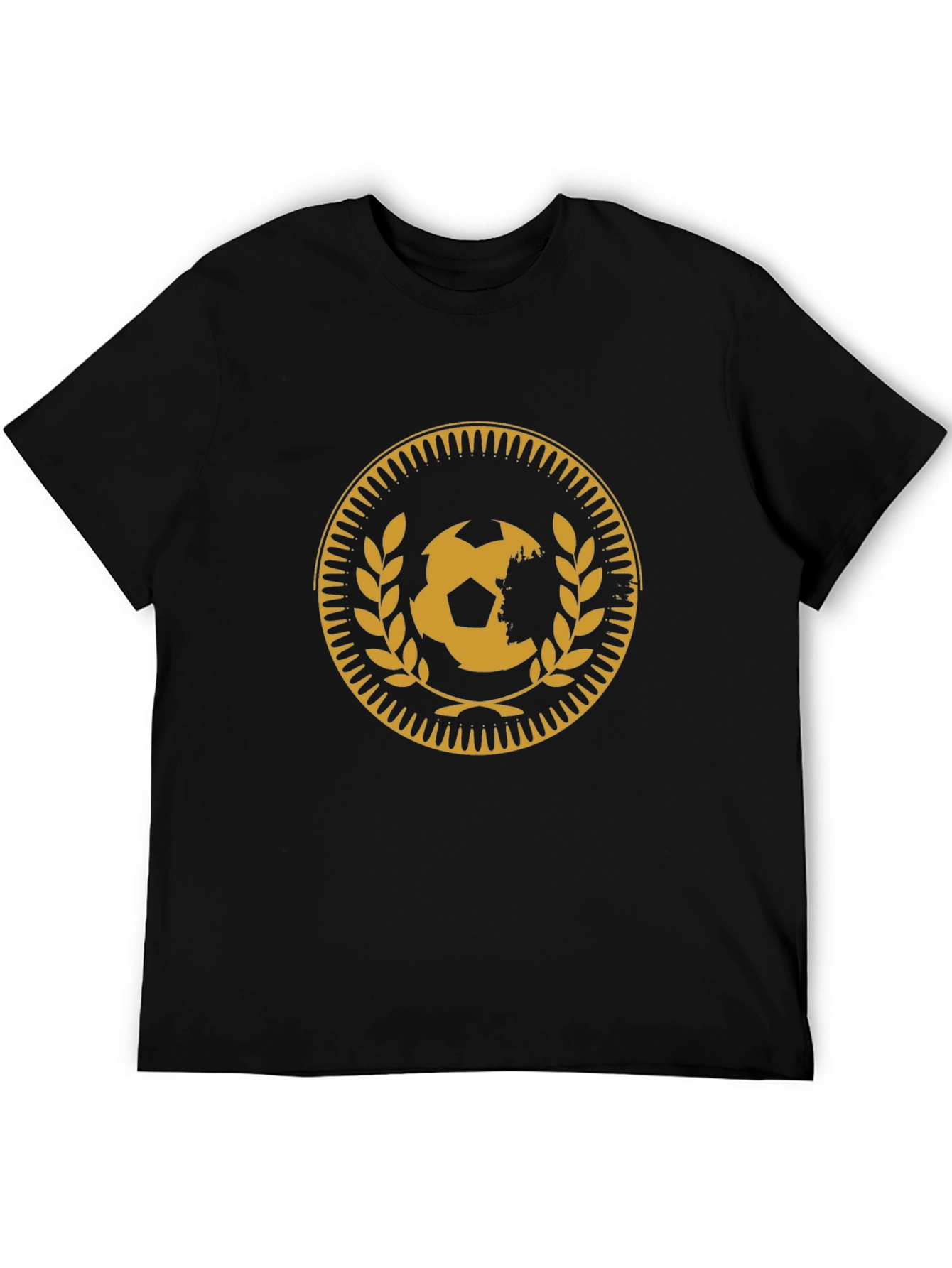 Soccer Ball Medallion Black T-Shirt
