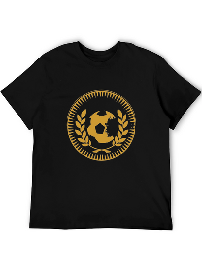 Soccer Ball Medallion Black T-Shirt