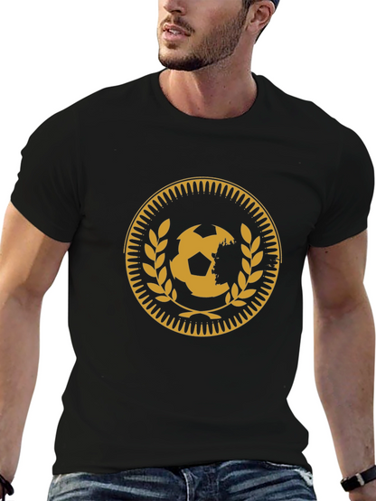 Soccer Ball Medallion Black T-Shirt