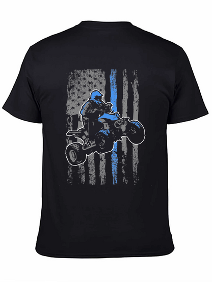 ATV Rider American Flag T-Shirt