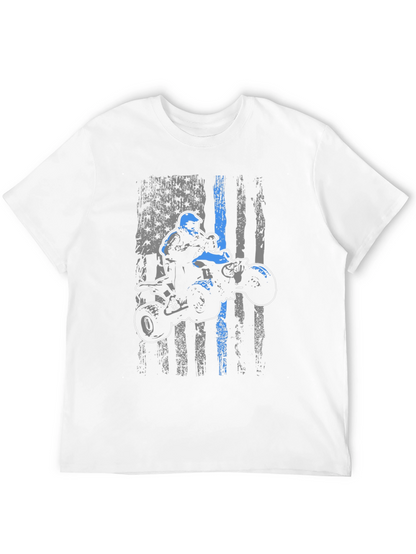 ATV Rider American Flag T-Shirt