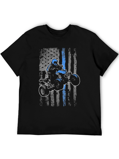 ATV Rider American Flag T-Shirt