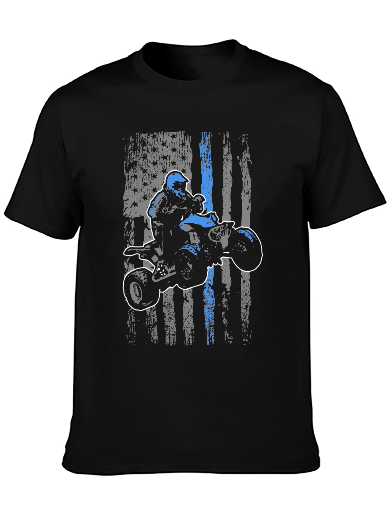 ATV Rider American Flag T-Shirt