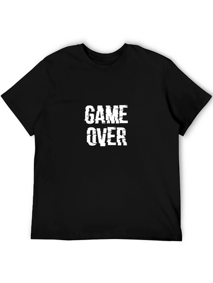 Game Over Black Graphic Tee - Gamer Style