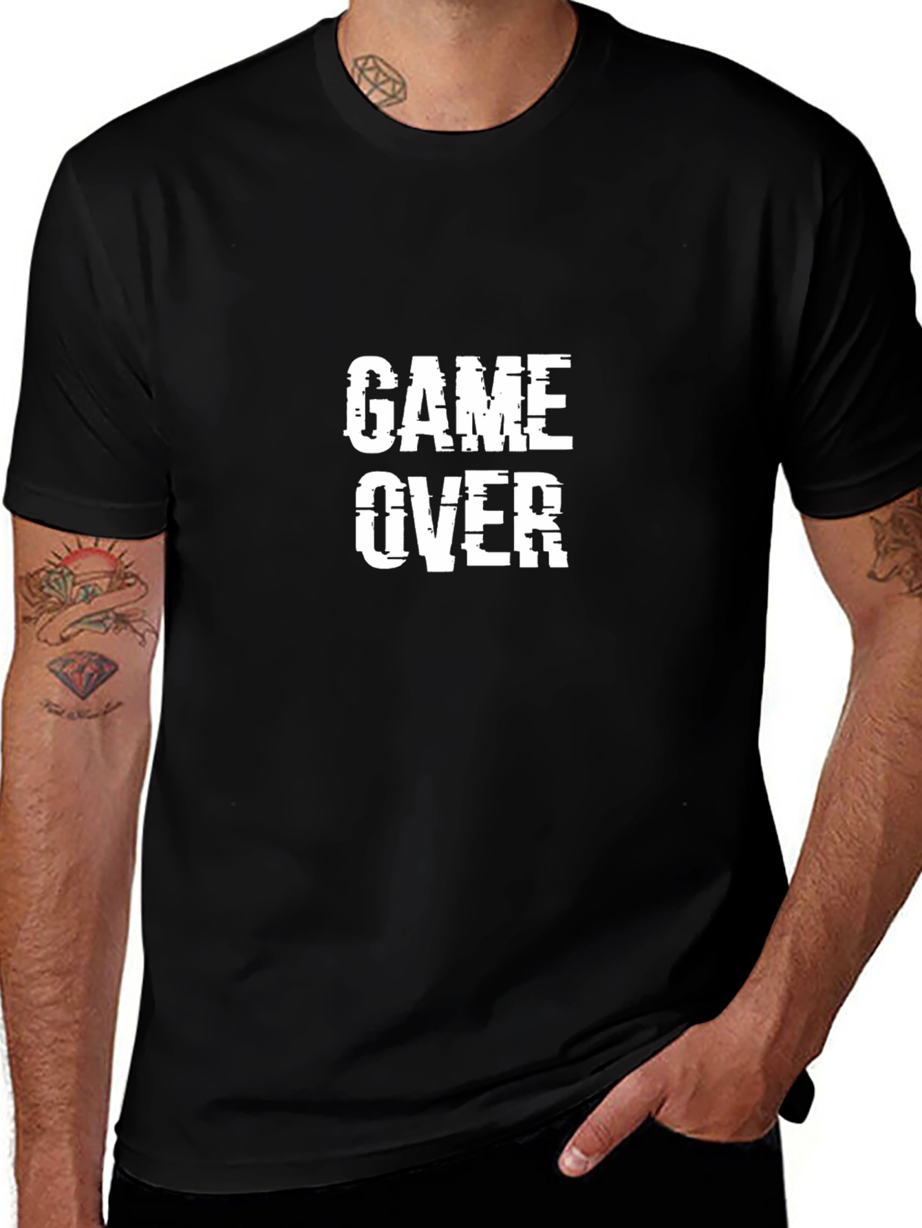 Game Over Black Graphic Tee - Gamer Style