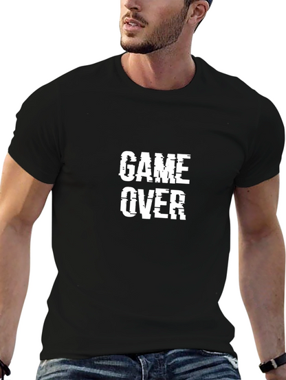 Game Over Black Graphic Tee - Gamer Style