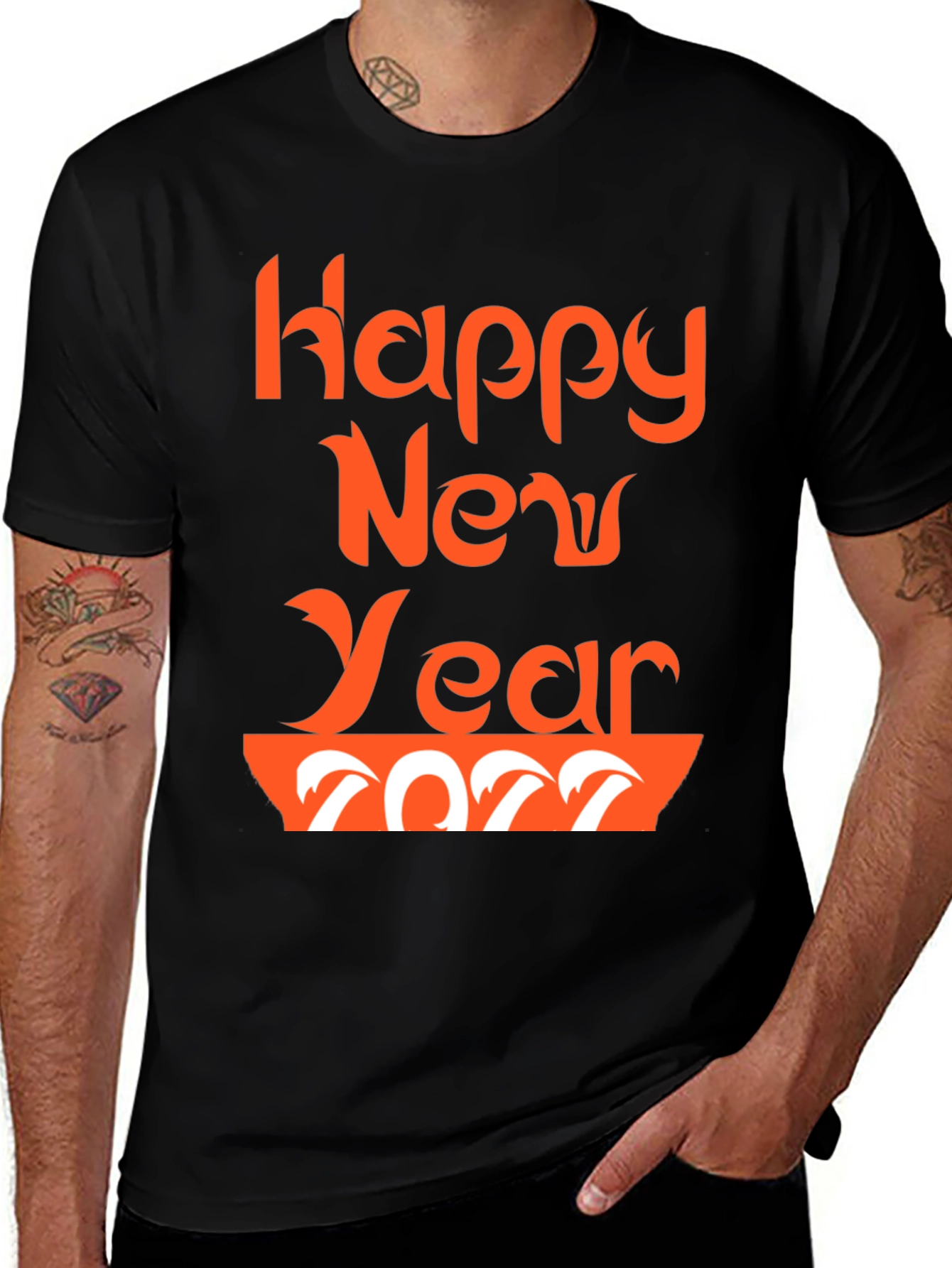 Festive Happy New Year 2022 Graphic Tee