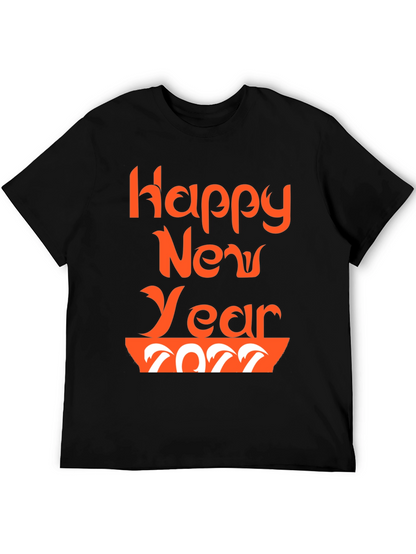 Festive Happy New Year 2022 Graphic Tee